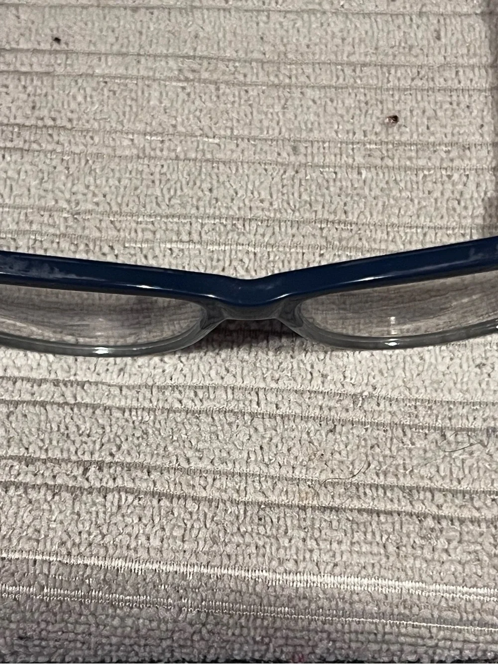 Salvatore Ferragamo Navy and Gray Rectangular Glasses